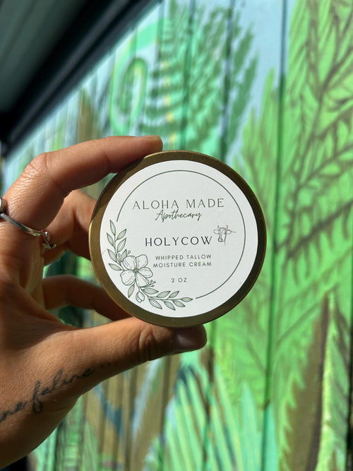 Holy Cow Grass-fed Beef Tallow Whipped Moisture Cream - 2oz