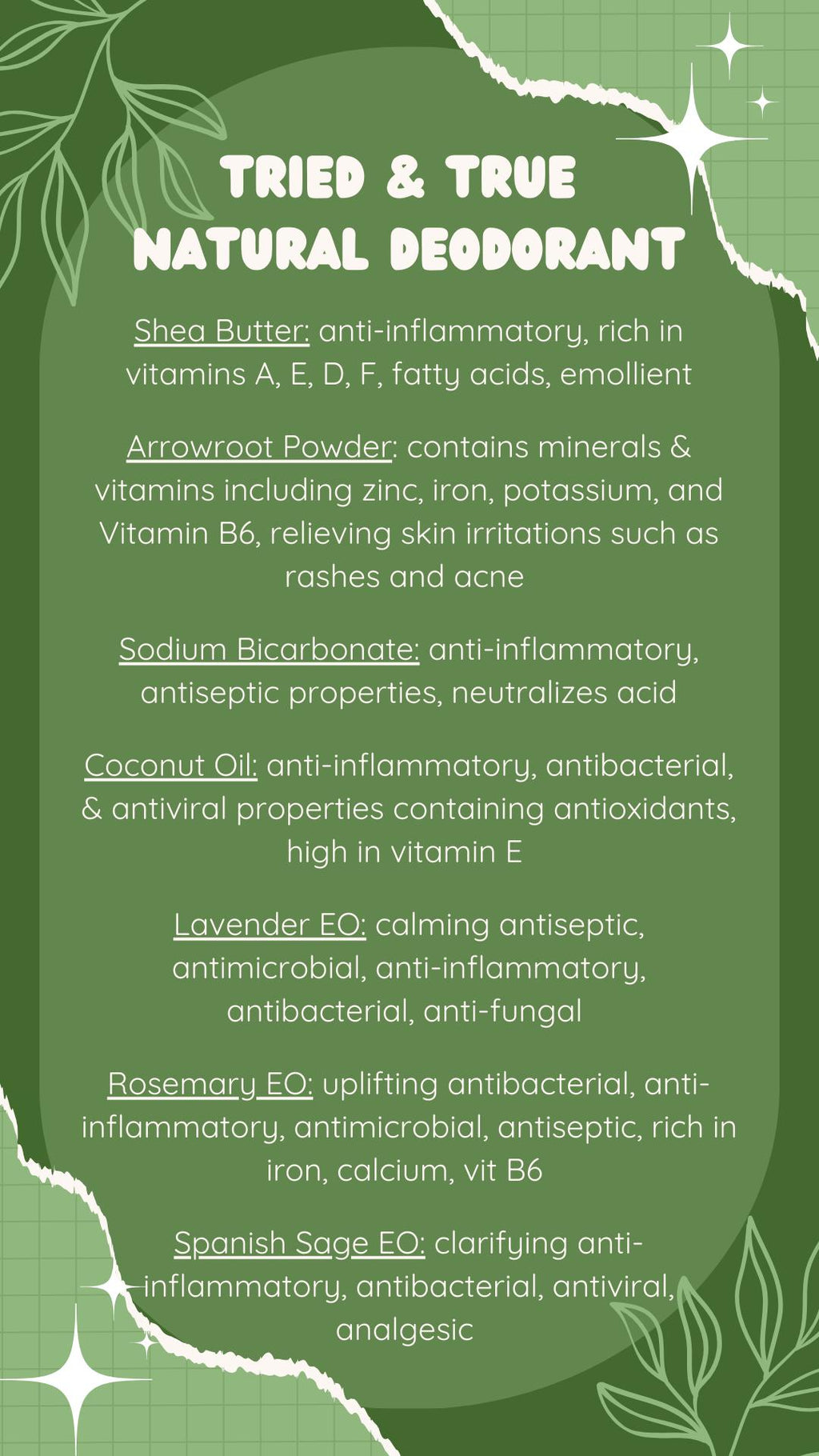 Tried & True Lavender Rosemary Sage Natural Deodorant - 1oz